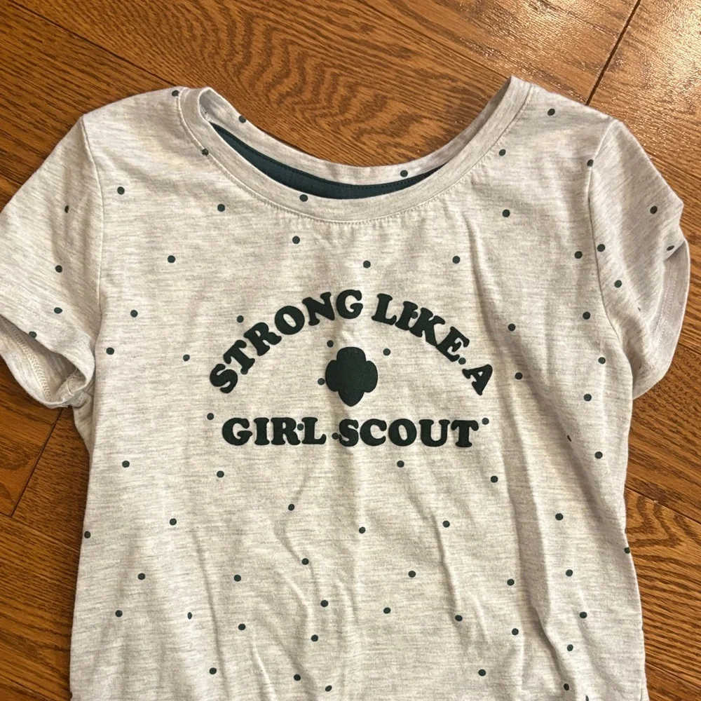Like New Girl Scouts Polka Dot Kids Shirt - Picture 2 of 4